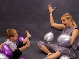 Model Chiara Buchner mit Sohn Maxi